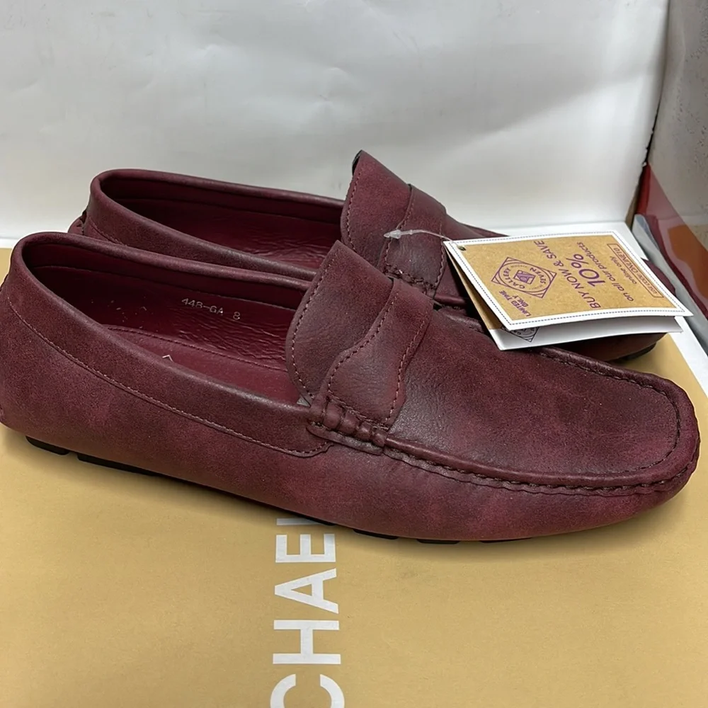 BNWT Gallery Seven Mens shoes Maroon size 8 - Picture 4 of 8